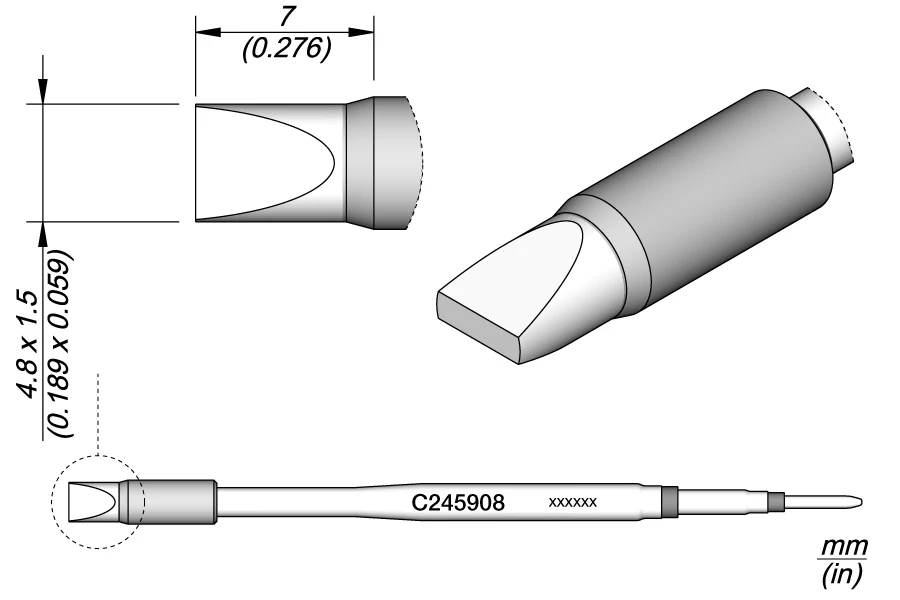 

Сварочные наконечники JBC C245