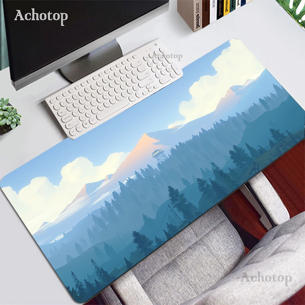 

Large Mouse Pad Gaming Mousepad Game Deep Forest Firewatch Mouse Mat 900x400mm Gamer Table Capet Rubber Desk Mats Keyboard Pads