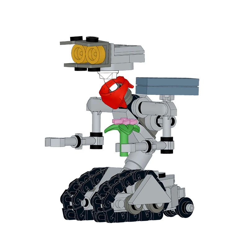 

Конструктор MOC, военный эмоциональный робот с коротким замыканием, набор строительных блоков для астрономических роботов, модель johnnеды из 5...