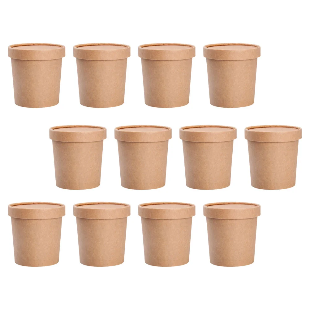 

Disposable Cups Soup Paper Bowls Ice Cream Snacklids Containers Porridge