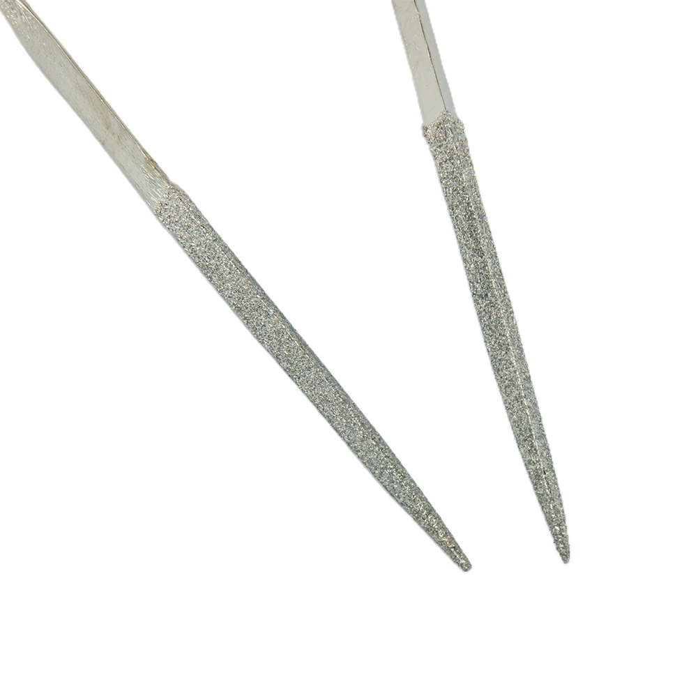 

2pcs Triangular Diamond Needle File 3x140mm Grinding Polishing Files Set For Steel Stone Metal Wood Hand Tools