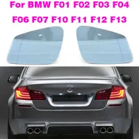 Side Rear View Blue Heated Mirror Glass For BMW 5 6 7 Series F01 F02 F03 F04 F10 F11 2010-2017