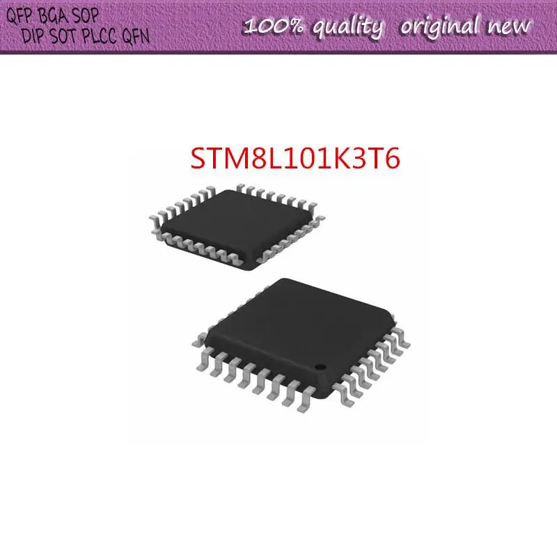 

NEW 2PCS/LOT STM8L101K3T6 STM8L STM8L101 STM8L101K STM8L101K3 8L101K3T6 LQFP-32