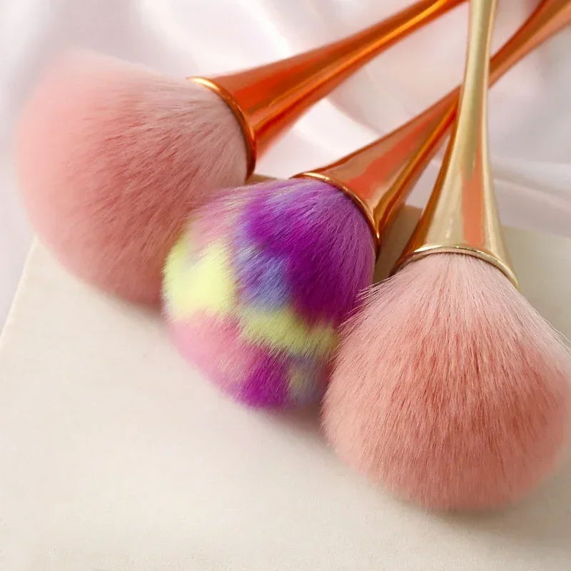 Кисть для пудры розового золота профессиональная кисть макияжа большая