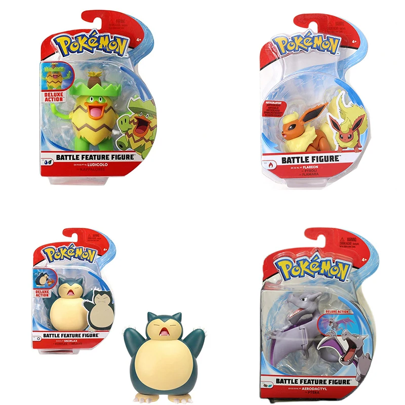 

Pokemon WCT Pet Collection Pikachu Squirtle Bulbasaur Charmander Vulpix Eevee Abra Litten Anime Figures Dolls Model Toys