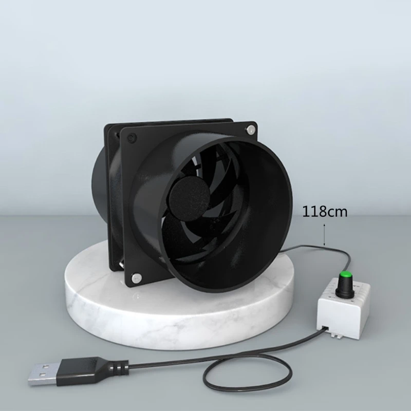 Инновационный вентилятор-вытяжной вентилятор ESD с USB-подключением трубчатой