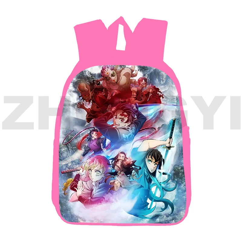 

Harajuku Demon Slayer Kimetsu No Yaiba – To The Swordsmith Village 3D Backpack Women Preppy Anime Schoolbag Fashion Shoulder Bag