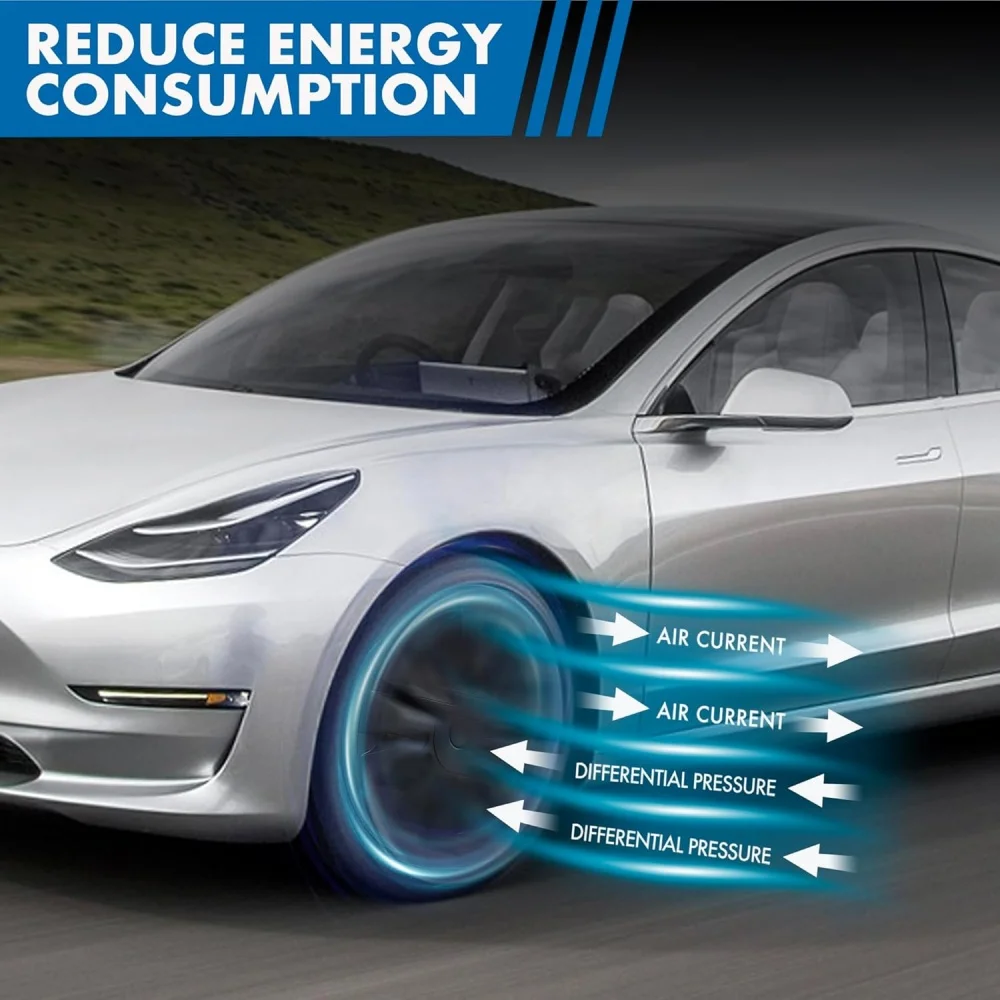 Колпачки на колеса для Tesla Model Y 2021-2024 колпачки 19 дюймов сменные PA + PPE комплект