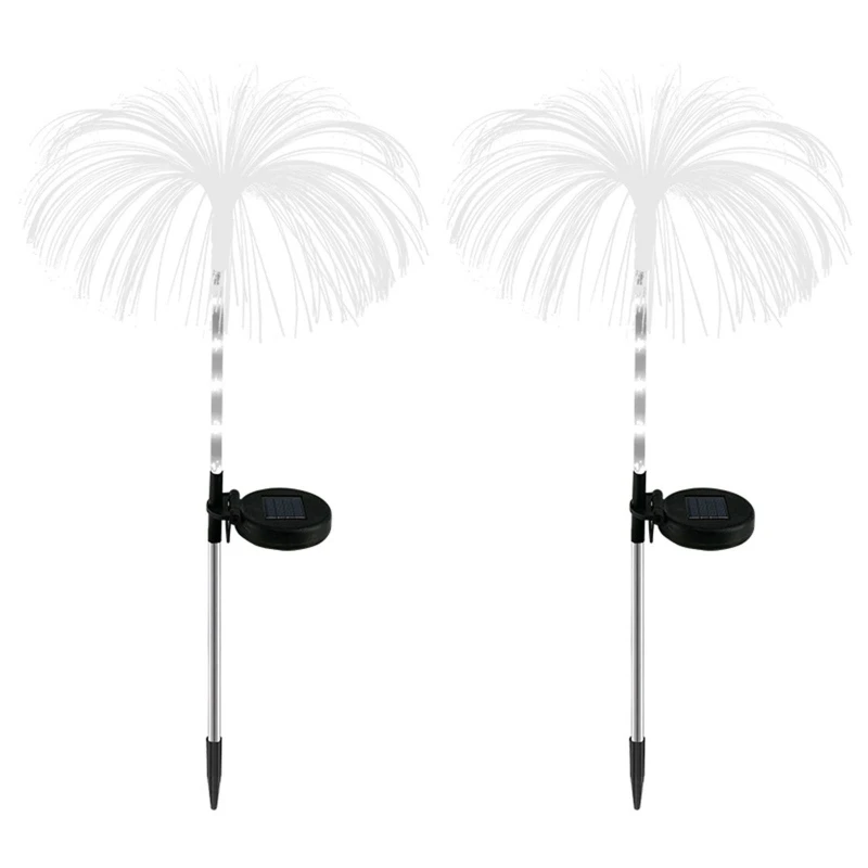 

Solar Jellyfish Lights 2Pcs Ground Stake Lamp Color Changing Waterproof Light