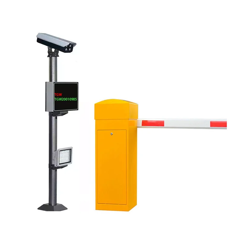 Smart Automated Car Lpr License Plate Recognition Parking System For Office Building Parking Lot lpr ip camera boom gate