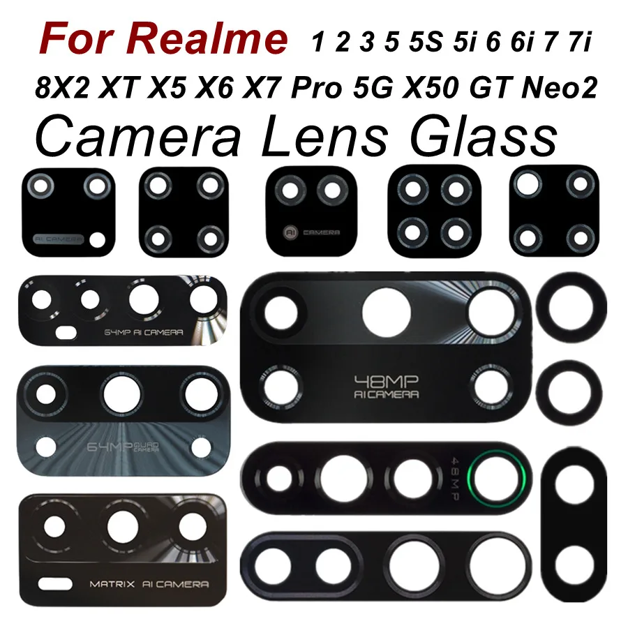 Основной объектив задней камеры для Oppo Realme 3 Pro 5 6 7 8 5G 5i 6i 7i 8i Global C1 C3 C11 C21 C25 XT X2 |