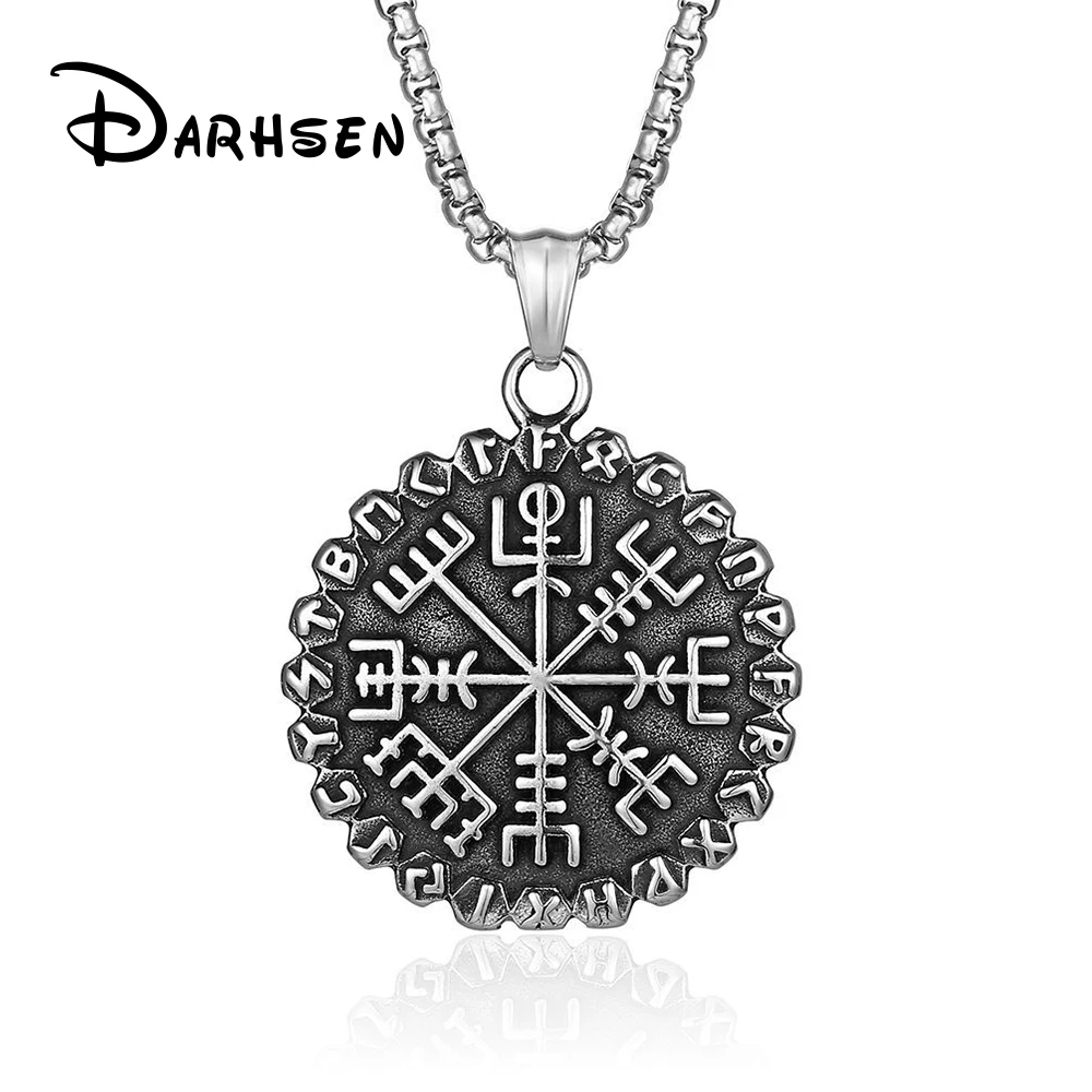 

DARHSEN Northern Europe Viking Male Men Statement Necklaces Big Pendants Stainless Steel Chain Party Gift Fashion Jewelry