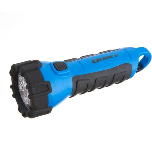 

55 Lumen Floating Waterproof LED Flashlight with Carabineer Clip , Blue (41-2514)