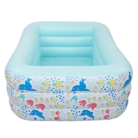 3layers inflatable swimming pool 150180210cm square children inflatable pool bathing tub baby home outdoor large swimming pool