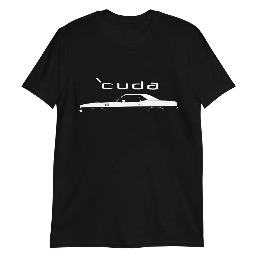 

Hemi Cuda Muscle Car Silhouette Classic Car Barracuda T-Shirt Short Sleeve Casual 100% Cotton O-Neck Mens T-shirt Size S-3XL