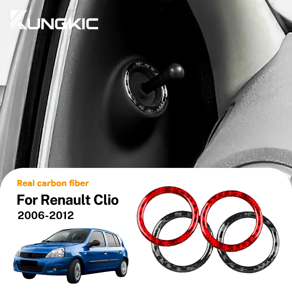 Настоящая мягкая наклейка из углеродного волокна для Renault Clio 2006 2007 2008 2009 2010 2011 2012