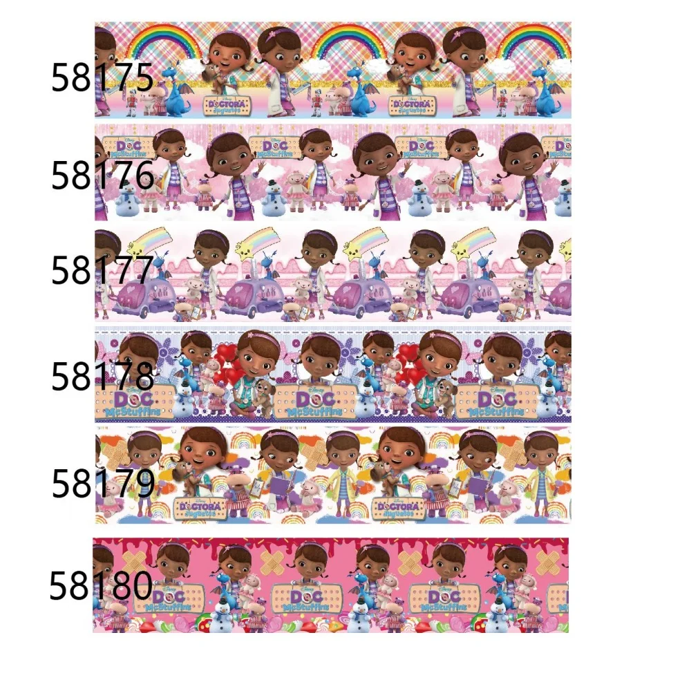 

10Yards Disney Ribbon Printed Character Grosgrain Ribbon for Hairbows DIY Crafts Suppplies Handmade Accessories