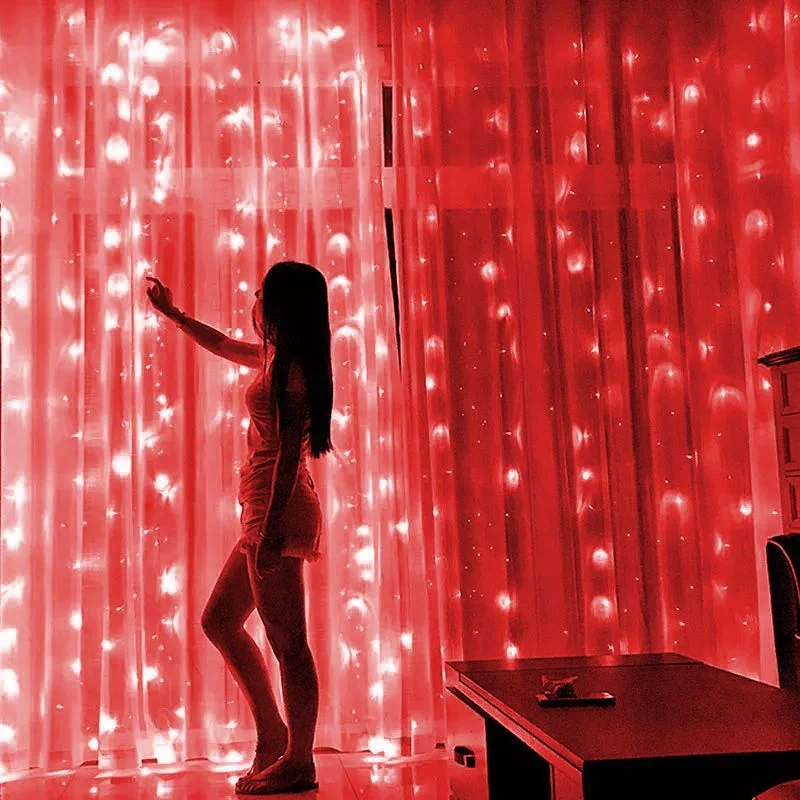 

6x3M New Year Garland LED Curtain Garland on The Window USB Festoon Fairy Lights with Remote Led Lights Christmas Decoration