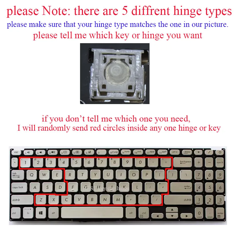 Шарнир для клавиши ноутбука Asus