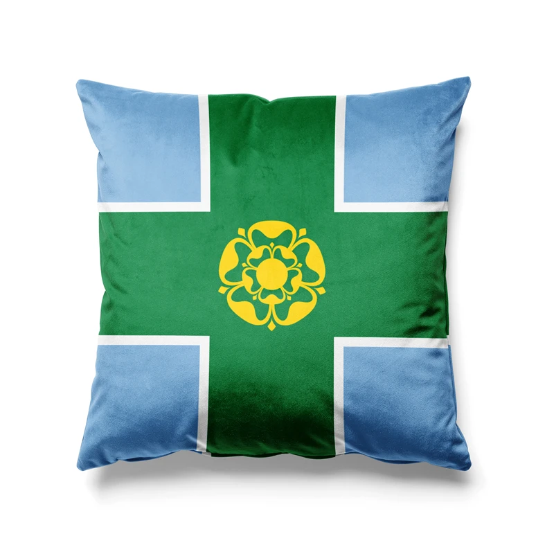 Aertemisi 18'' x Derbyshire England Square Throw Pillow Cushion Covers Cases Pillowcases 45cm