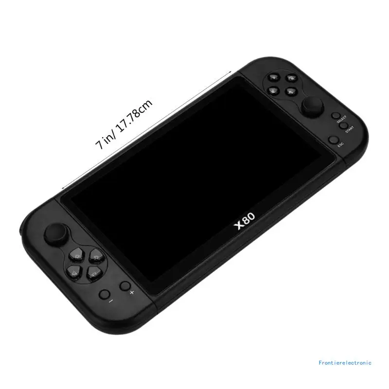 Портативная игровая консоль X80 в стиле ретро ​​7 дюймов четырехъядерный