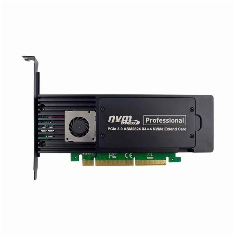 

4-портовый. 2 NVMe на PCIE X16 Плата расширения PCIE3.0 жесткий конвертер адаптер