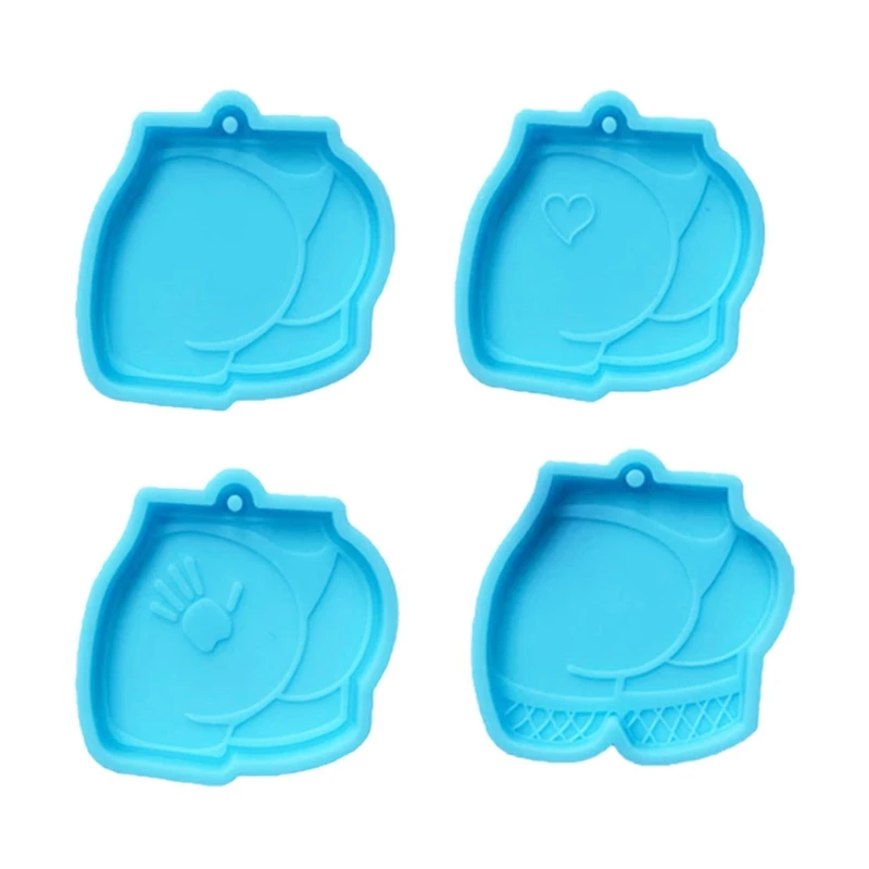 

Q81D Cute Butt Shape Epoxy Resin Mold Earrings Dangler Casting Silicone Mould Gift Various Beautiful Decorations Durable