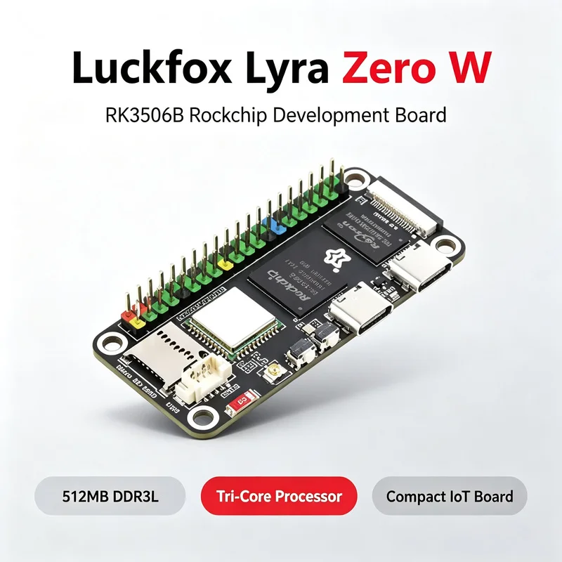 Фото Плата Luckfox Lyra Zero W RK3506B Rockchip на базе Linux для дисплеев MIPI/DSI, совместима с Raspberry Pi Zero. №2