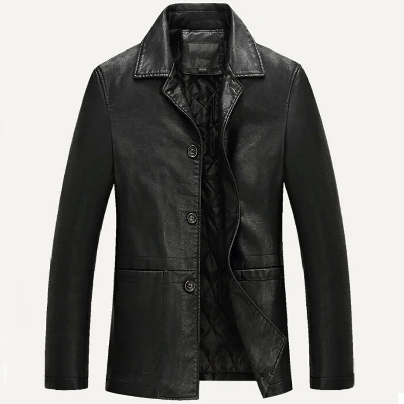 

Мужская куртка из мягкой ПУ кожи, размеры XXXL 4XL
