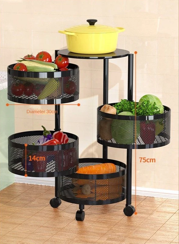 

Угловой поворотный металлический стеллаж для овощей