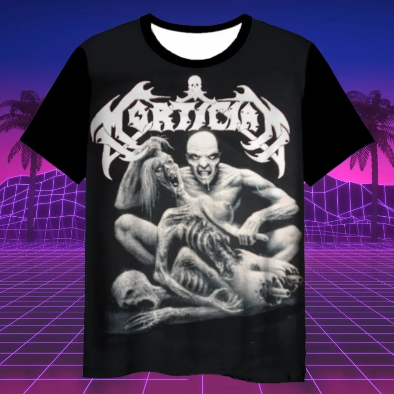 Новинка 24/25 популярная мужская футболка с 3D-принтом на Хэллоуин ужас демон зомби