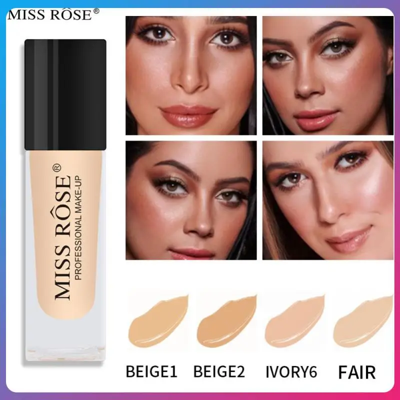 

MISS ROSE Matte Liquid Foundation Cream Smooth Oil-Control Face Foundation Full Coverage Concealer Waterproof Contour Makeup New