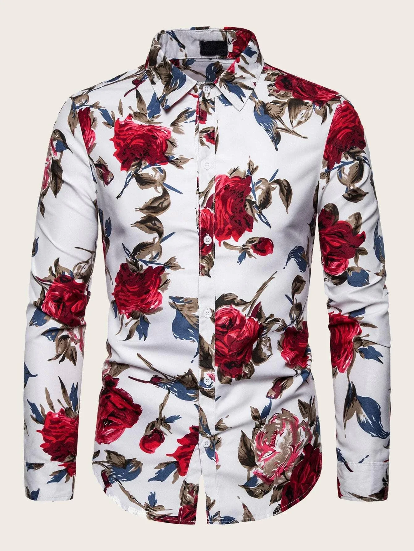 Men Allover Floral Print Shirt
