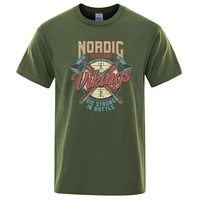 nordic heritage vikings movie printing tops men brand breathable tee clothes fashion casual loose t shirts o neck male t shirt