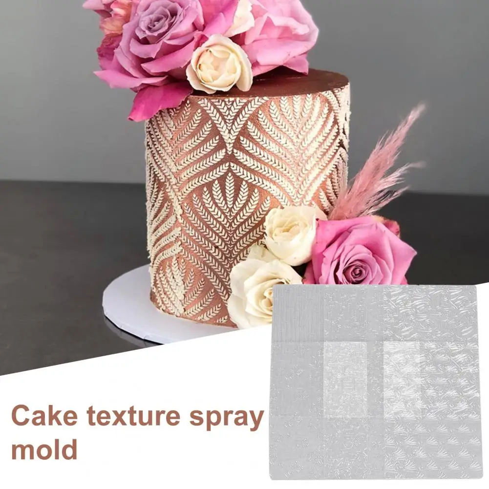 

Формы для помадки 6 шт./набор, прочные удобные тонкие шаблоны для распыления торта с цветочным узором, формы для выпечки для дома