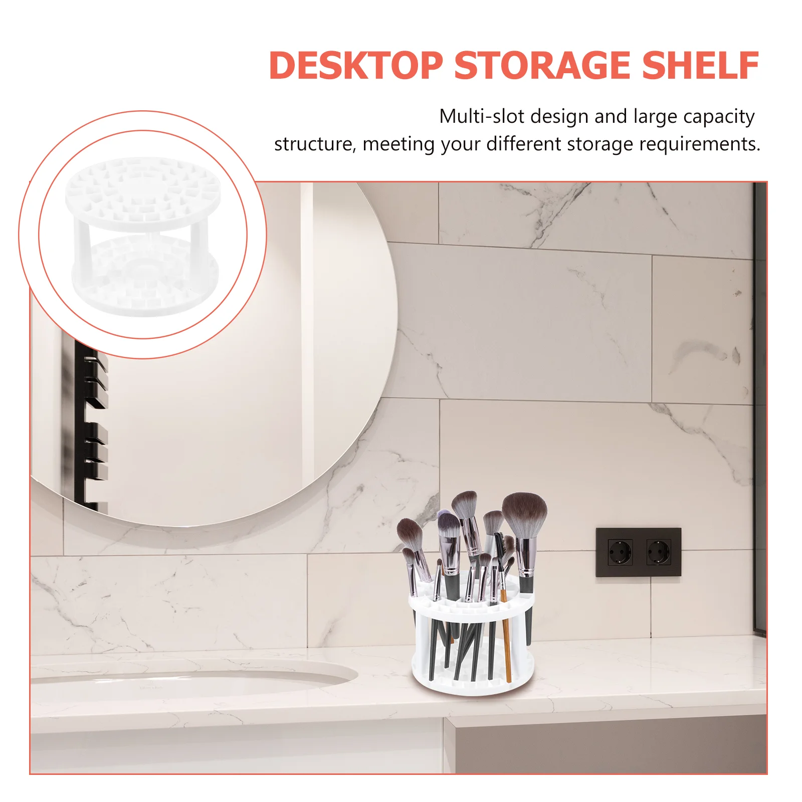 Сушилка для кистей макияжа подставка косметики пластиковый съемный держатель