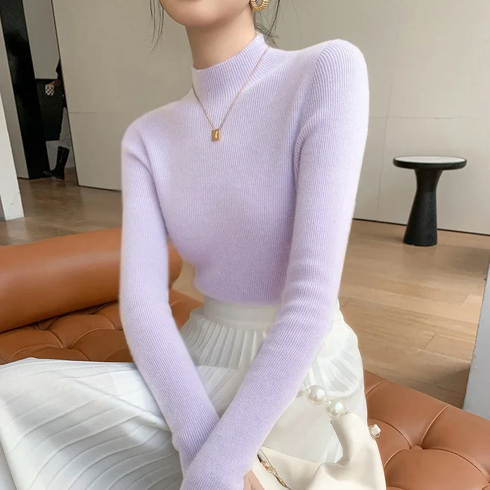 Женский вязаный свитер А RAN A YUE из спандекса