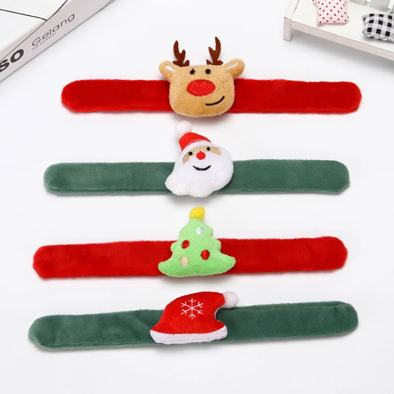 

8Pcs Christmas Bracelets, Xmas Rubber Band Bracelets Accessories Gift for Kids, Holiday Decoration Wrist Band Party Supplies