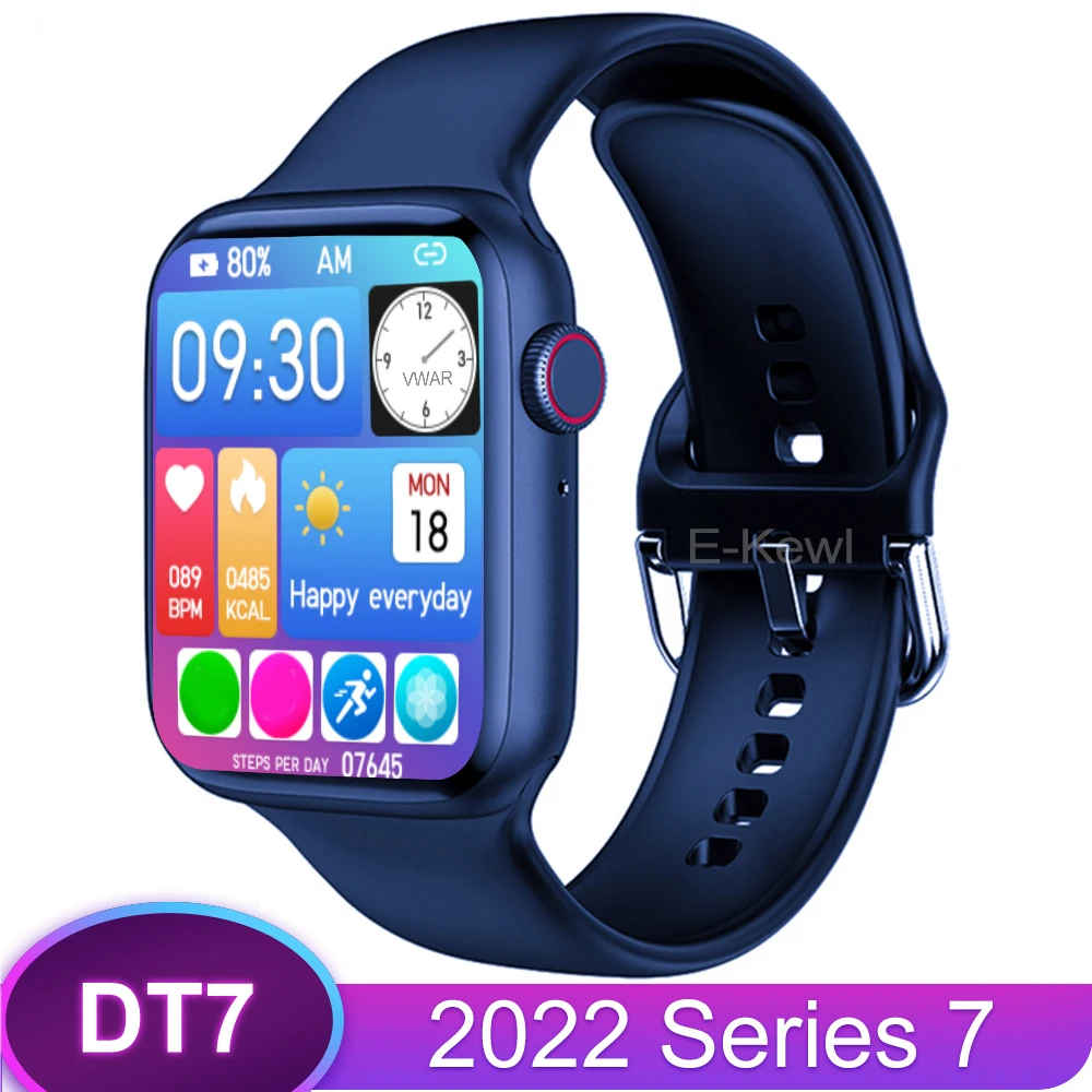 

2022 IWO Smart Watch Vwar DT7 Series 7 Wireless Charging Dial Call Siri Smartwatch 200+ Watch Faces Men Women For IOS Android