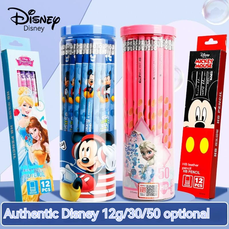 With Eraser Mickey Spiderman Kid Student Painting Writing Pencil School Office Supplies Stationery