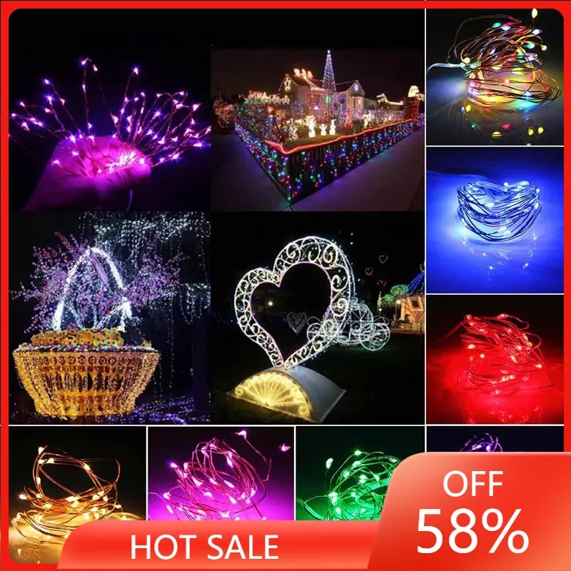 

Уличная Водонепроницаемая гирлянда на солнечной батарее, рождественское и Свадебное украшение для сада, s 5 м 10 м 20 м 30 м