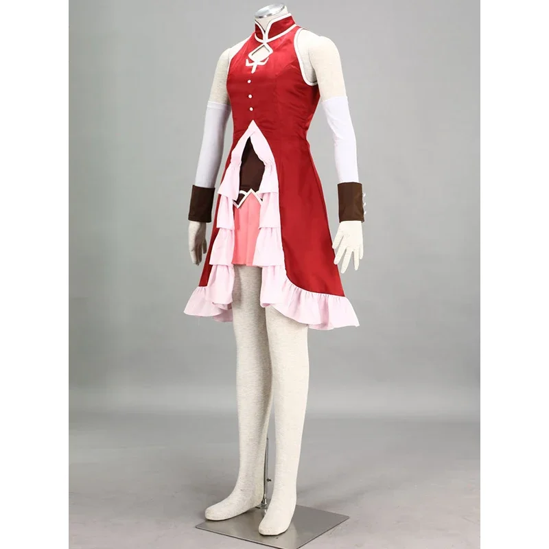 Ainclu бесплатная доставка костюм Puella Magi Madoka Magica аниме Sakura Kyoko для косплея на