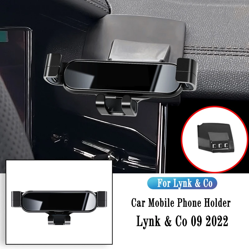 

Gravity Bracket For Lynk & Co 09 2022 Gravity Navigation Bracket GPS Stand Air Outlet Clip Rotatable Auto Accessories