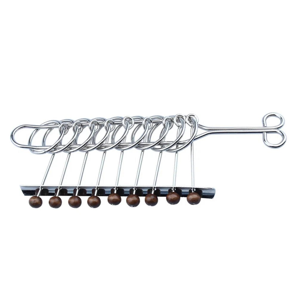 

1pc Chinese Ring Puzzle Portable Casual Intellectual Nine Ring Buckle Educational for Students Adults Kids