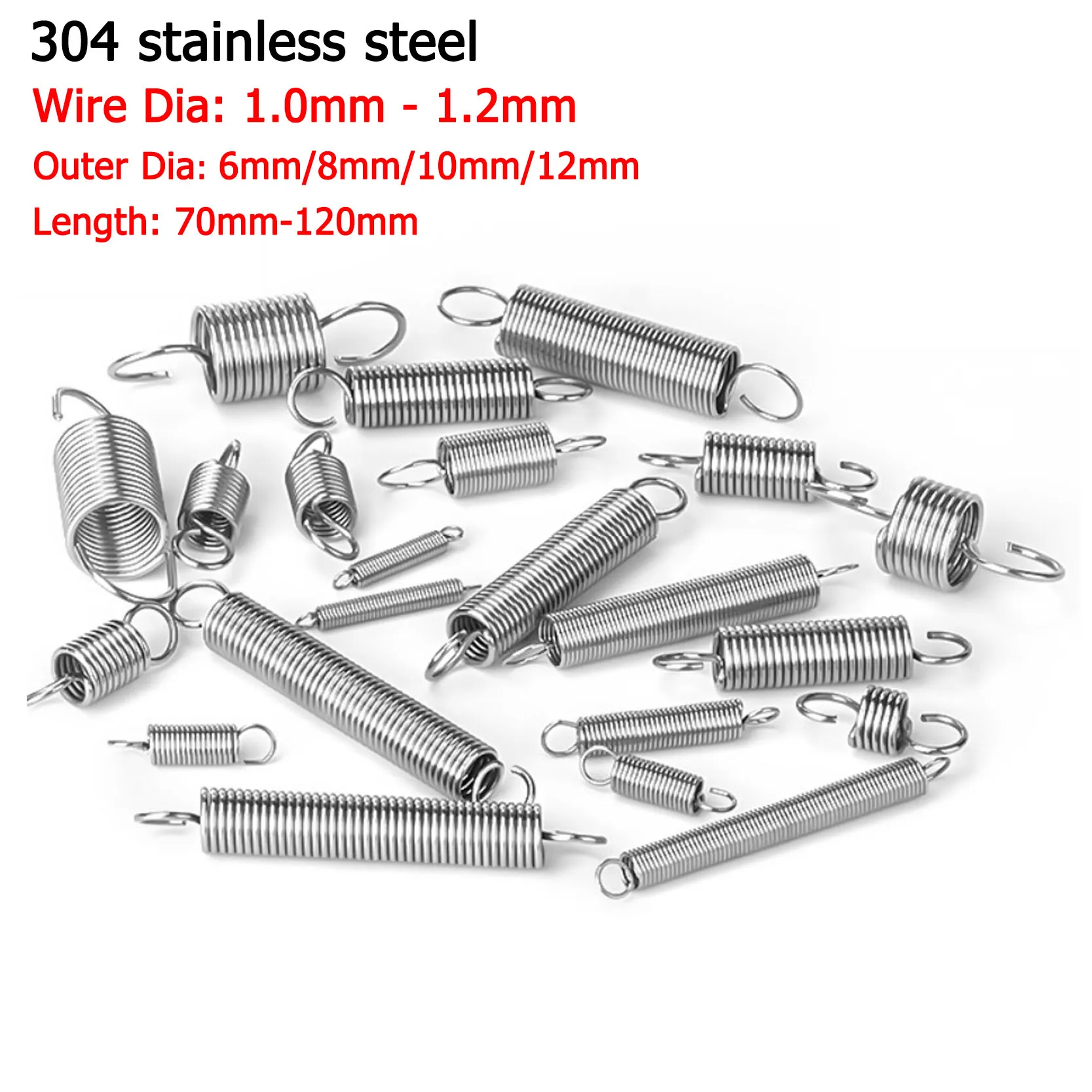 

2 шт. двойной крючок, маленькая пружина удлинения 304, нержавеющая сталь, открытый S крючок, съемный удлинитель, пружинный провод, диаметр от 1,0 ...