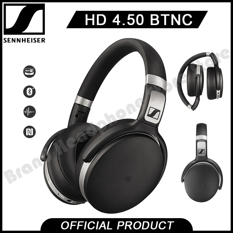 Original Sennheiser HD 4.50 BTNC/HD4.50 BTNC Wireless bluetooth Headphones Deep Bass Noise Isolation Earphone Gaming Headset