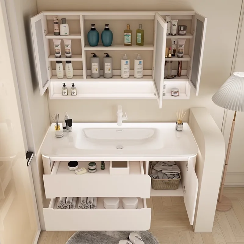 Шкаф для хранения в ванной комнате многофункциональная домашняя мебель экономия