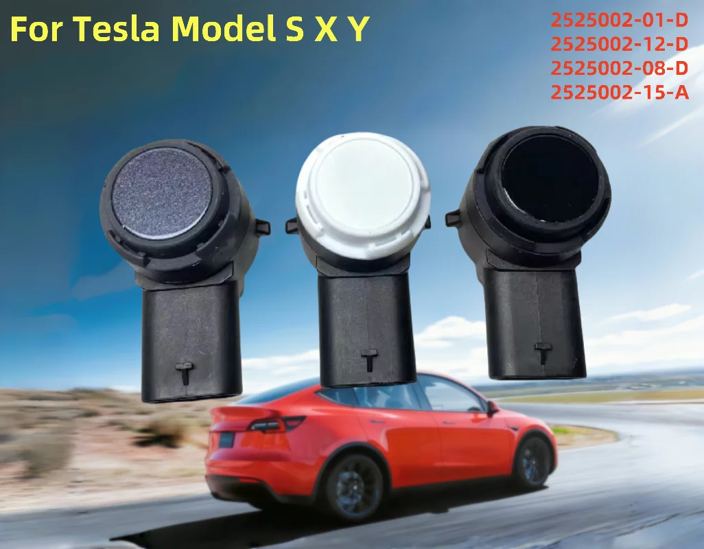 Фото 2525002 Ультразвуковой датчик парковки PDC для Tesla Model S X Y 2525002-11-D 2525002-12-D 2525002-01-D Автомобильный парковый датчик заднего хода №1