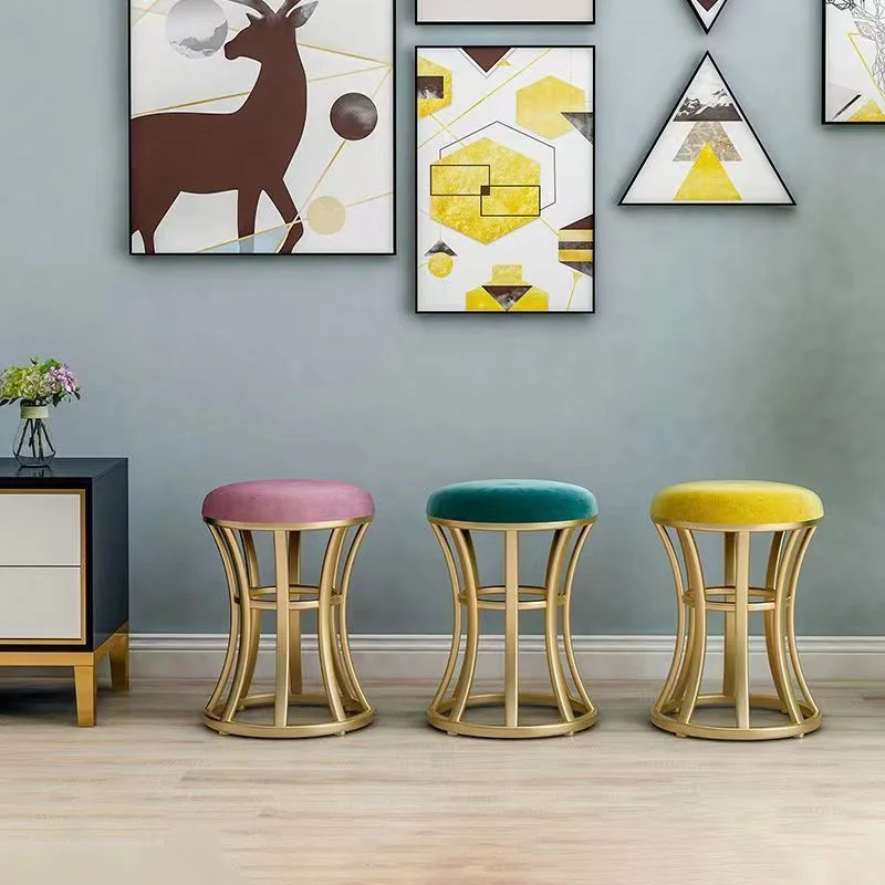 S Bedroom Living Room Sofa Stools Ottomans Velvet Cushion
