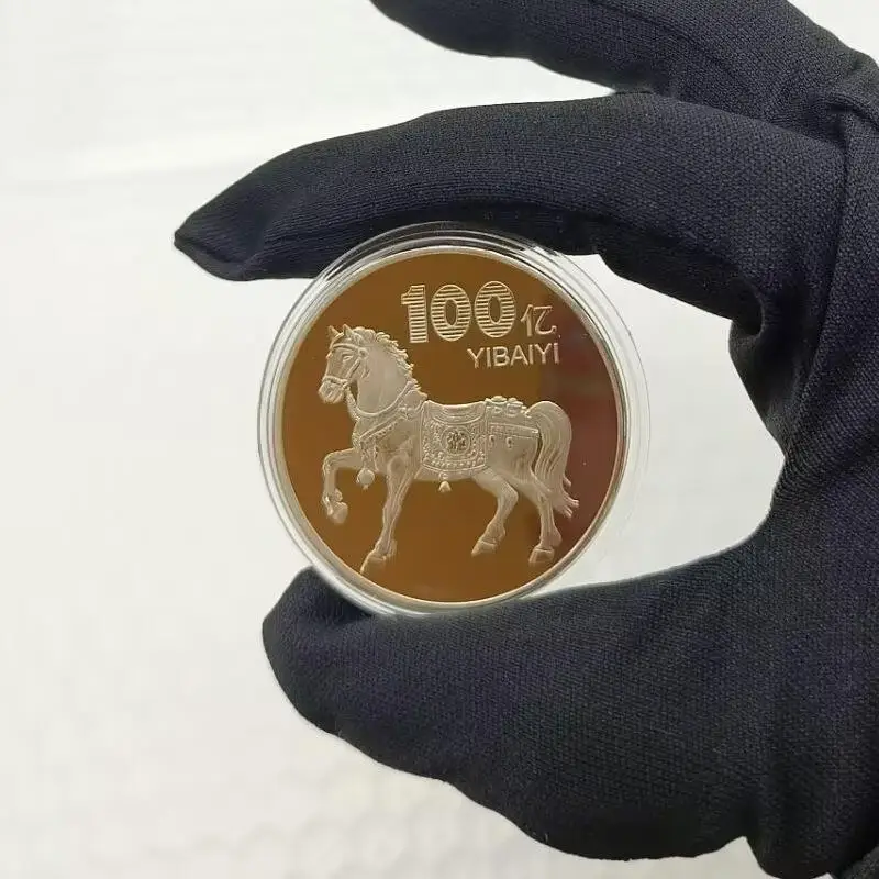 Коллекционная монета JETTING 40 мм Металл 2026 Год Лошади